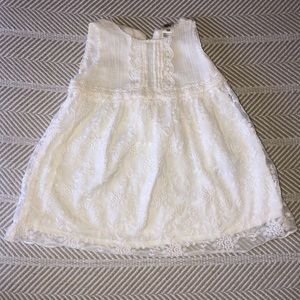 Baby B’Gosh cream lace dress
